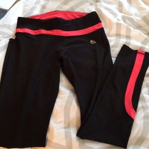 RBX Workout Pants - Black & Coral
